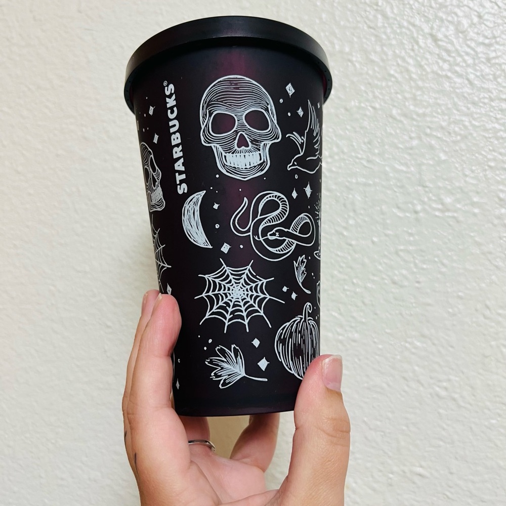 2019 Rare Plum Halloween Tattoo Starbucks Tumbler (no straw)